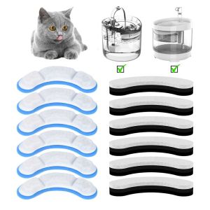 NCNC Activated Microporous Purify Cat Dog Feeder Water Fountain Accessory for Drinking Bowl Filter Elements Pet Supplies Auto Feeder Replacement Filter Cartridges