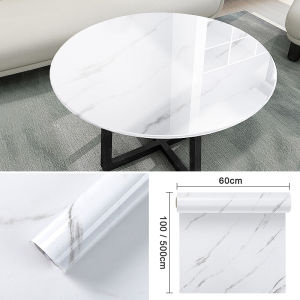 OneMoreHome สติ๊กเกอร์ลายหินอ่อนวอลเปเปอร์  สติ๊กเกอร์แปะผนังกันน้ำ สำหรับห้องครัว ห้องน้ำ กว้าง60cm ยาว100/500cm กันกันน้ำกันน้ำ จัดส่งเร็จ