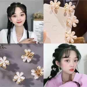 Camellia Pearl Hairpin Small Exquisite Net Red Side Clip Girls Hairpin Clip Top Clip Bangs Clip Headdress