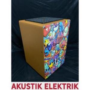 cajon akustik elektrik kahon motif kahon duduk premium drum box
