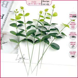 Cành Táo Đơn 29cm Combo 10 Cành Táo Lá Xanh Cắm Điểm Bó Hoa Cắm Giỏ . Hoa Lụa Decor