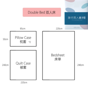 Disposable Premium Travel Hotel One Time Single Double Queen Fitted Vacuum Packaging Bedsheet Set Protector With Pillow Quilt Cover Travel Pelancongan Sekali Guna Sarung Tilam Set Selimut Penutup Kain Cadar Katil Bantal Cover Single Pakai Buang旅行一次性床单雙人套装