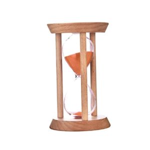 Sacesr Durable Stable Connection Wooden Hourglass Wooden 1/3/5 Minutes Round Hourglass Timers No Deformation 5 Colors Timer Kitchen 9Y3K6