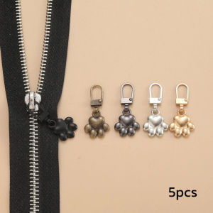 B.F. 5pcs Zipper Pull Puller End Fit Rope Tag Fashion Metal Zippers DIY Sewing Craft Kits Replacement Clip 5pcs