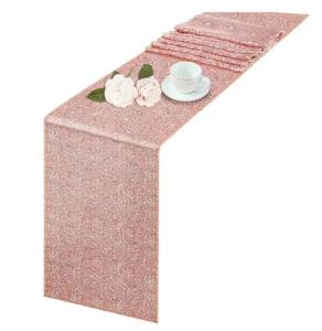 ผ้าคลุมโต๊ะประดับเลื่อมแวววาวสีทอง/สีเงิน/สีกุหลาบผ้าปูโต๊ะประกายสำหรับตกแต่งงานแต่งงานวันเกิดคริสต์มาส