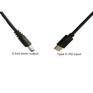USB C/Type-C PD để 12V 5.5x2.5 mét Cáp chuyển đổi dây nguồn đối với hầu hết 12V thiết bị USB C Cổng kết nối đực cáp nối