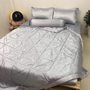 Bộ drap/ga/ra phi bóng trơn (chân nệm dưới 15cm) 1m6/1m8 màu 107. Bộ drap phi bóng 1 màu. Bộ grap phi bóng. Bộ ra phi bóng. Bộ drap phi lụa. Bộ grap phi lụa. Bộ ga phi lụa. Ga giường-drap giường-grap giường-ra giường.