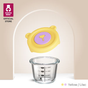 Mamabear Baby Food Glass Storage Container BPA FREE Jars Portable Extra Thick Glass Steam with Lid