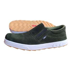 Sepatu Casual Slip On Pria Tanpa Tali Slop Kasual Cowok Buat Gaya dan Santai Aldhis H210 Hijau