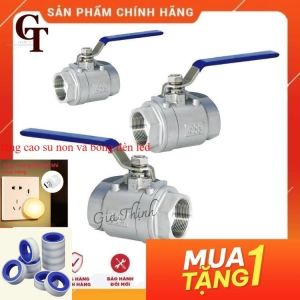 Van Bi Inox 316 - Khóa Tay Gạt Ngang Ren Trong 21 ( 1/2 ) - 27 ( 3/4 ) s60