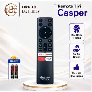 Remote điều khiển tivi Casper A1 Mã 01 Điều Khiển TV Casper Internet Có Giọng Nói - T&U Remote