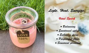 Crystal Scented Candle - Healing - Wishing - Energy - Vital Spark  || Lilin Wangi Kristal || 水晶香薰蜡烛 - 疗愈 - 许愿 - 能量
