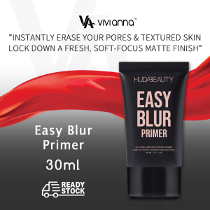 Huda Beauty Easy Blur Primer 30ml Silicone-Free Smoothing Primer Ultra-Blurring Pore-Minimizing Primer Oil Control