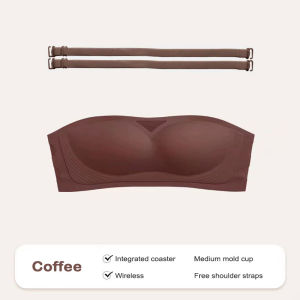 Leeshine Non-slip Strapless Bra Non-marking Japanese Style Bralette Hypoallergenic Comfortable Brassier
