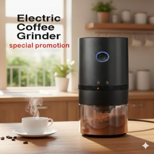 [SG Stock] Portable Electric Coffee Grinder - Ceramic Conical Burr for Precision Grinding - USB-C Rechargeable Mini Bean Mill