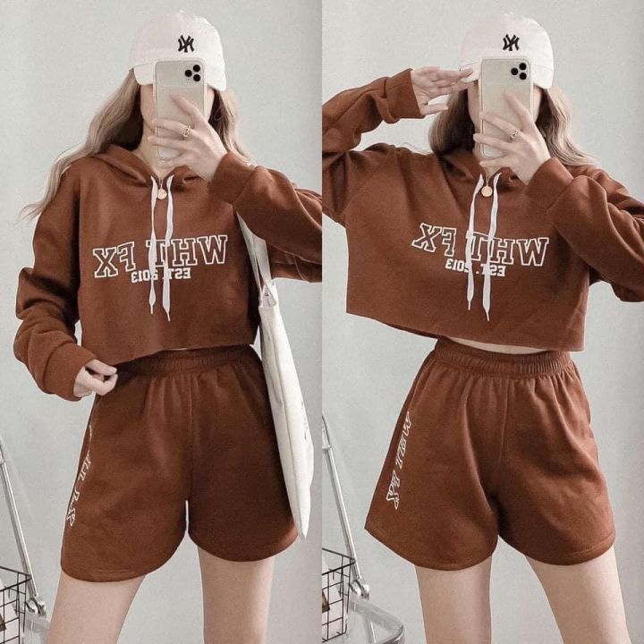 Lazada crop deals top hoodie