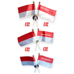 BENDERA TEMPEL KACA BENDERA MOBIL MOTOR BENDERA CEPLOK MERAH PUITH ISI 100 PCS BENDERA MINI MERAH PUTIH TEMPEL