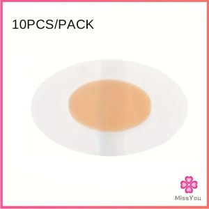 Missyou 10Pcs/pack สติกเกอร์เจล ป้องกันอาการการกัดของรองเท้า สําหรับติดเท้า นุ่มสบาย ไม่ทำร้ายผิว heel stickers