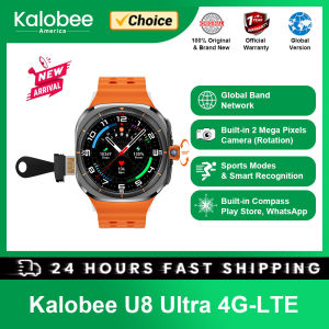 Zentronix Group Kalobee Series U8 Ultra 4G-LTE | Compass | 2MP Camera | WiFi Support | GPS | 3G+32G Memory | Watch