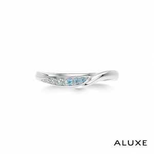ALUXE PT950 Wedding Ring Lovers Series RG0011