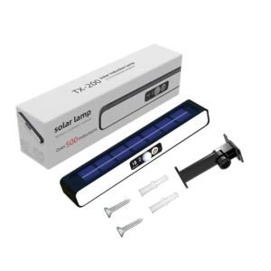 ECILY ไฟรั้วไฟกลางแจ้งกันน้ำแบบคลิปบนพลังงานแสงอาทิตย์ไฟกันขโมยแบบพกพา36 LED สำหรับสวนโรงรถแคมป์ปิ้ง