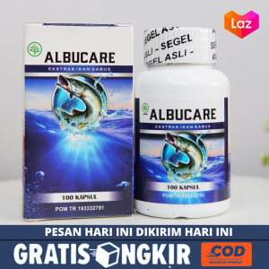 Kapsul Kutuk Ikan Gabus Premium - Obat Luka Agar Cepat Kering - Luka Basah - Albucare Asli Original