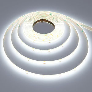 5M 12V COB LED Strip Light320LEDS/M High Density Super Bright Flexible COB LED Lights 8mm widthWarm White/WhiteString Light Decorative room ceiling corridor