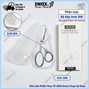 Kéo Cắt Nhỏ Thức Ăn Cho Bé INOX 304 - 316 Không Gỉ An Toàn Cho Sức Khỏe Có Hộp Đựng Vệ Sinh - 105