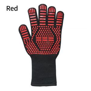 1PC 800°/1472F Heat Resistant Cooking Gloves For Baking Oven Grill BBQ Fryer Fireplace