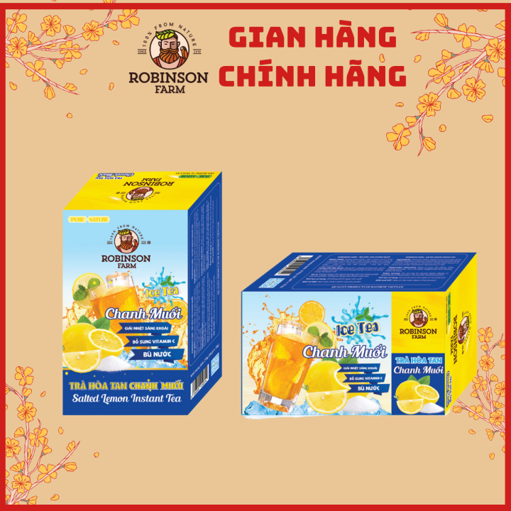ROBINSON FARM - Trà hòa tan - Vị Chanh Muối - Hộp 240g (16 gói x 15g ...