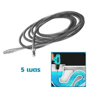 5M/10Mงูเหล็ก งูเหล็กทะลวงท่ออุดตัน งูเหล็กล่วงท่อ toilet plunger ที่ปั๊มท่อน้ำอุดตัน ตัวปั๊มสิ่งอุดตันในท่อ ปั๊มชักโคร