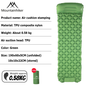 Self-Inflating Picnic Air MattressMountainHikerSelf-Inflating Air MattressOutdoor Camping Air Bed