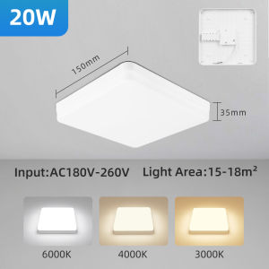Modern Led Ceiling lamp 20W 30W 50W Square Panel Light 220V Ceiling Lights for Bedroom Kitchen Living Room Indoor Home Lighting