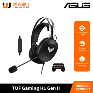 Asus TUF Gaming H1 Gen II Virtual 7.1 Surround Sound Lightweight USB-A Wired Over-Ear Gaming Headset