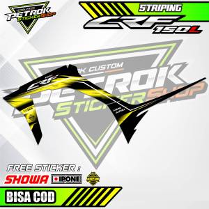 STRIPING VARIASI HONDA CRF 150 L / STICKER LIST MOTOR HONDA CRF 150 L