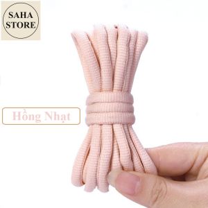 Dây giày bốt tròn to 9mm SAHA947 dài 140cm 160cm 180cm boot thể thao sneaker sports shoelaces đen nâu trắng be xanh đỏ