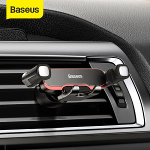 Baseus Car Phone Holder for Car Air Vent Mount Cell Phone Support Phone Holder Stand for 4.7-6.5 inch phones for iPhone12 12mini Samsung Metal Gravity Phone Hold - Lazada