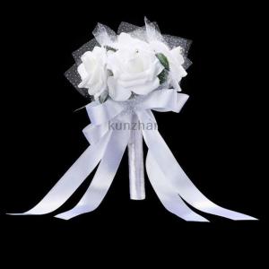 [COD] kunzhan Hand Bunch Bridal Holding Flower Artificial Rose Silk Bouquet Bridesmaid Decor