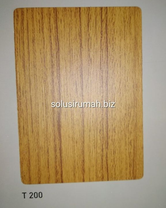 permeter PVC SHEET TACO MOTIF KAYU MUDA tebal 03 HPL L125CM lentur rol
