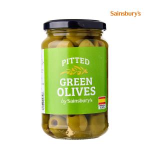 Sainsburys Pitted Green Olives