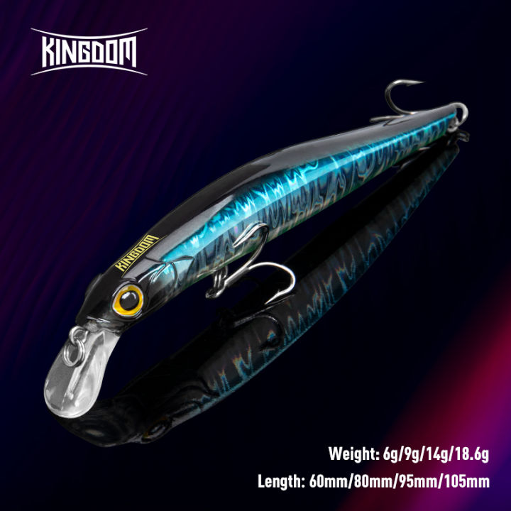Kingdom Hot Jerkbaits fishing lures and baits 6 colors fishing lure Sinking  Minnow lure High Quality Hard Baits lure for fishing Good Action Wobblers