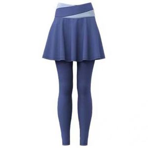 SERAPHYXO Kết hợp trong một Quần legging thể thao Eo cao Chặt chẽ Quần tập yoga thể thao Quần và váy kết hợp Dày hơn Váy quần thun co giãn Quần áo nữ