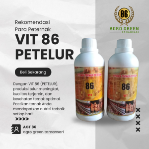 VIT 86 Obat Vitamin Mempercepat Produksi Telur Pada Unggas Ayam Itik Puyuh Bebek Bukan Egg Stimulant