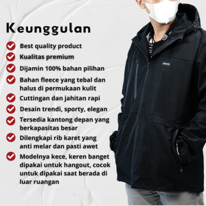Jstro Jaket Outdoor Korean Mayer Black