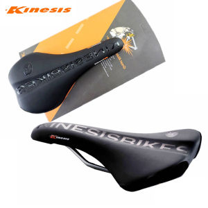 Kinesis MTB Road Bike Saddle PU Leather CR-MO Integrated Mountain Bicycle Off Road Seat Anti-shock Seat SD201