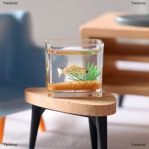 [COD] Yaokeqi Dollhouse Miniature Fish Tank Bowl Aquarium Doll House Home Ornament