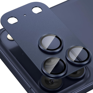 Matte Camera Lens Glass For iPhone 17 Pro Max 17 Pro 17 Air 17 Integrated Full Cover Lens Film Metal Lens Ring With Tempered Glass Screen Protector For iPhone 17 Pro Max Back Lens Cap