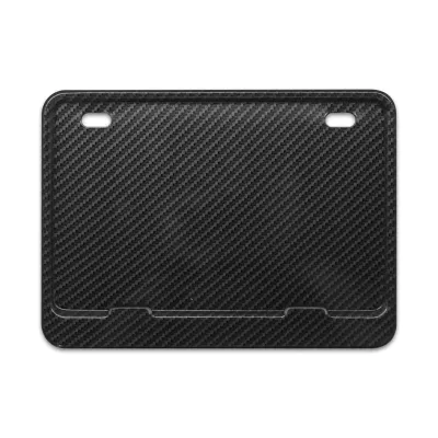 Universal Motorcycle License Plate Frame Carbon Fiber Mount Holder Number Cover