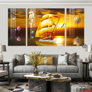 [FREE SHIP] Tranh Tráng Gương- tranh treo tường HIỆN ĐẠI Treo Phòng Khách đẹp và sang trọng