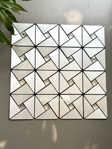 Tấm dán tường mosaic G7INOX04 mẫu mã đa dạng thiết kế tinh tế tạo hiệu ứng đẹp mắt độ bền cao hàng sẵn kho giá rẻ ốp lát nhà hàng khách sạn toilet phòng bếp quán bar
